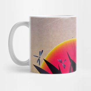 Red Heat (with Dragonflies) Mug